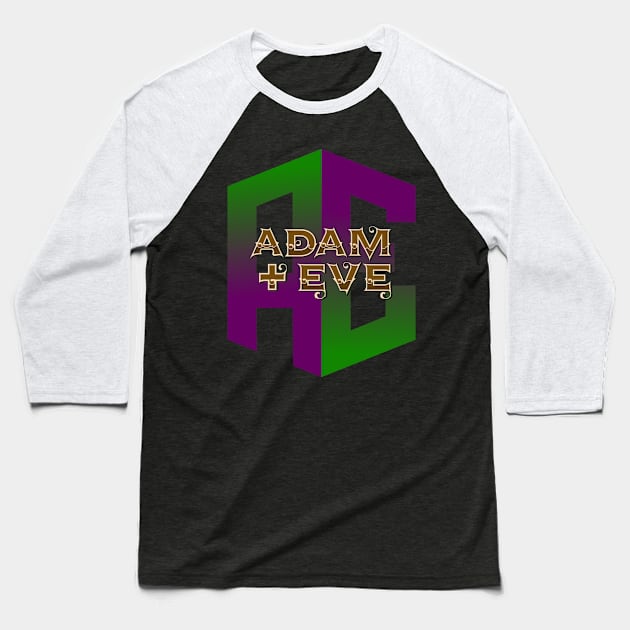 Adam + Eve Baseball T-Shirt by Slave Of Yeshua